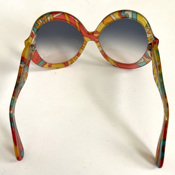 Vintage Atelier 70’s Oversized Colorful Hippie Sunglasses Gradient Lens Austria - Picture 7 of 14